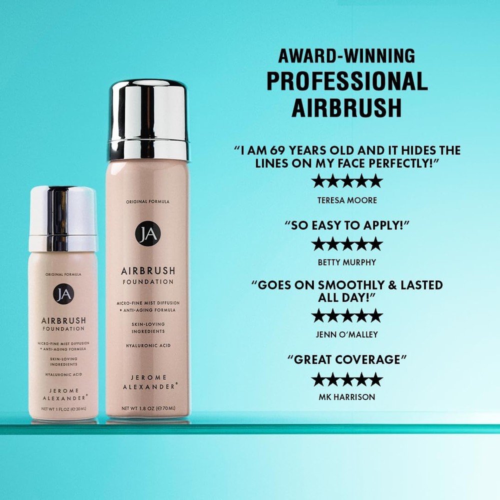 MagicMinerals AirBrush Foundation by Jerome Alexander, Mini Light Medium