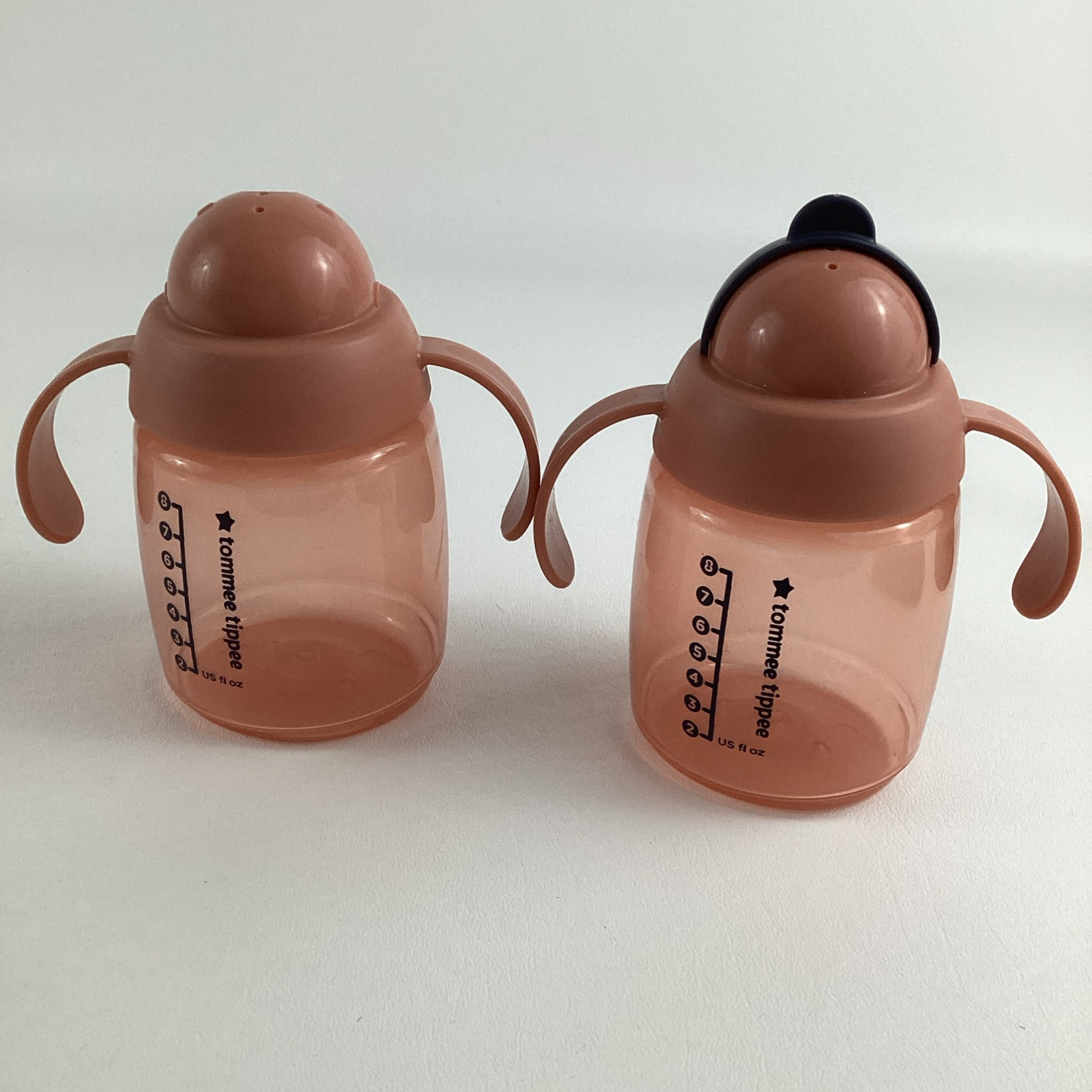 2 Tommee Tippee Toddler Sippy Superstar Weighted Straw Cups Anti Leak Drink