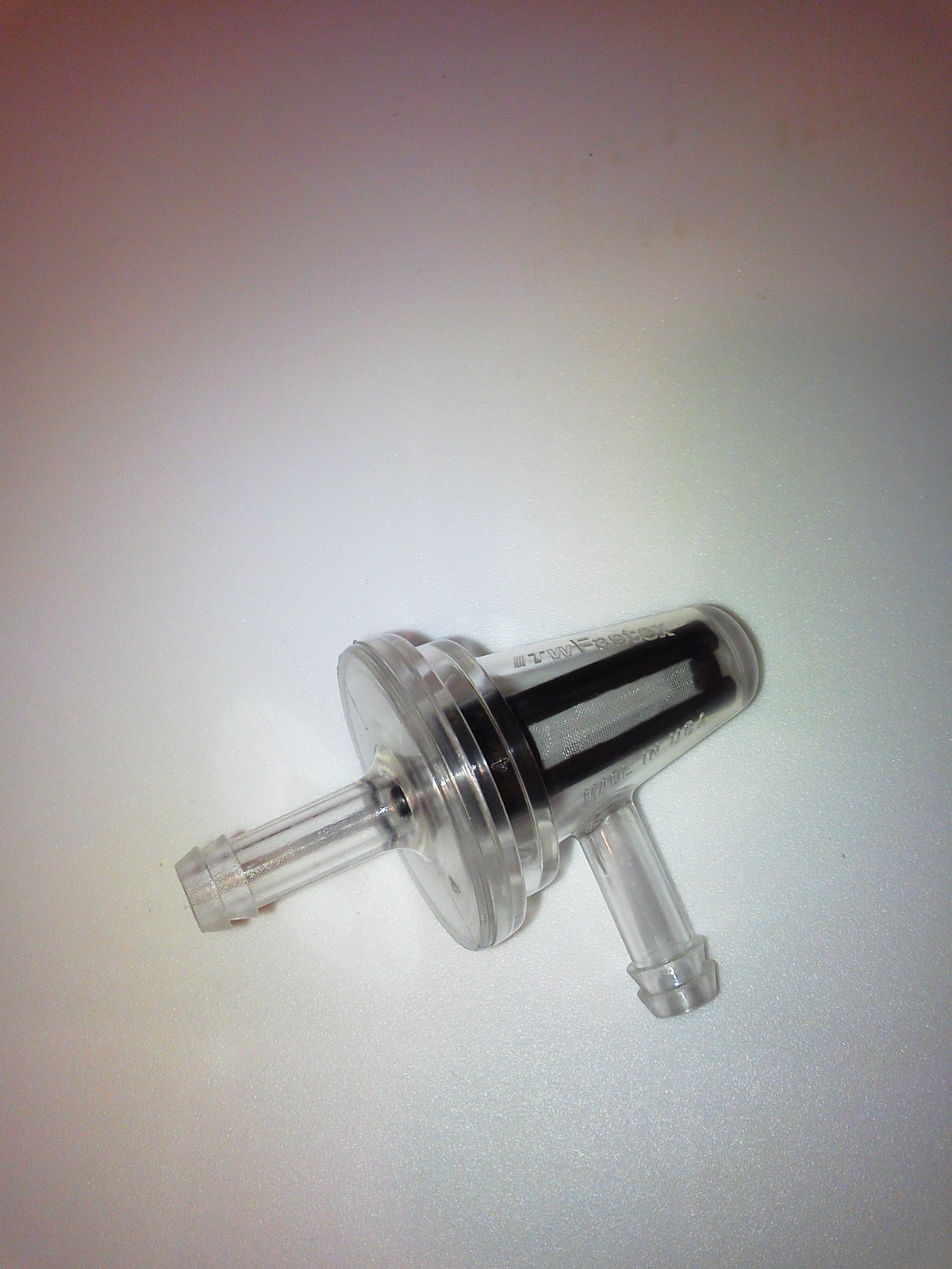 Fits Honda ATV DIRT BIKE CLEAR INLINE GAS Right Angle FUEL FILTER 1/4" 6mm 7mm