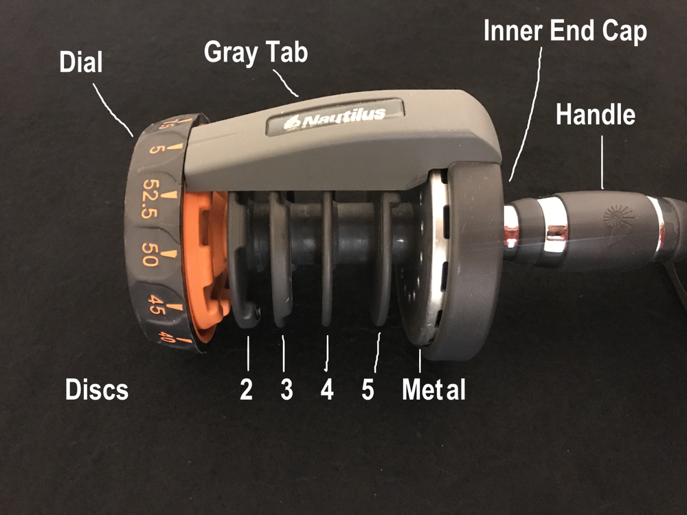 Bowflex Nautilus SERIES 1 Disc 5 SelectTech 552 Dumbbell Replacement Handle Part