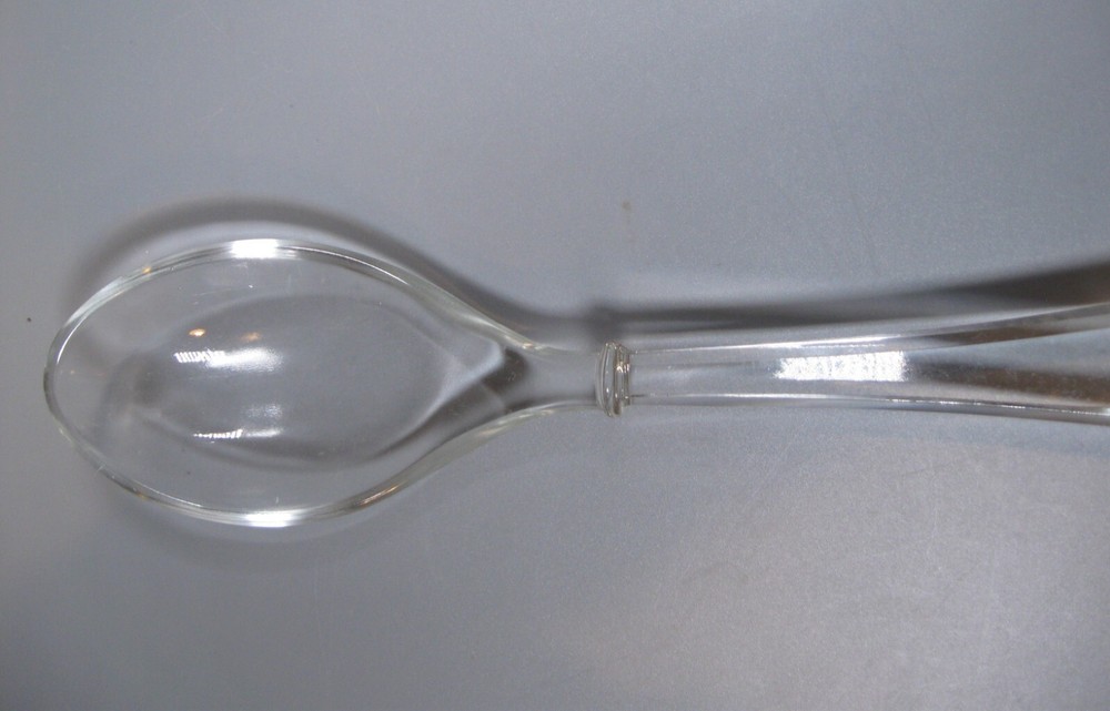 Vintage Glass Serving Spoon
