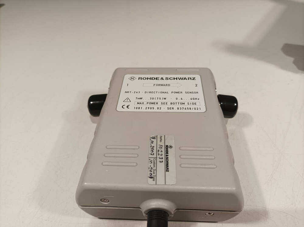 Rohde & Schwarz NRT, Power Reflection Meter + NRT-Z43 Directional Power Sensor