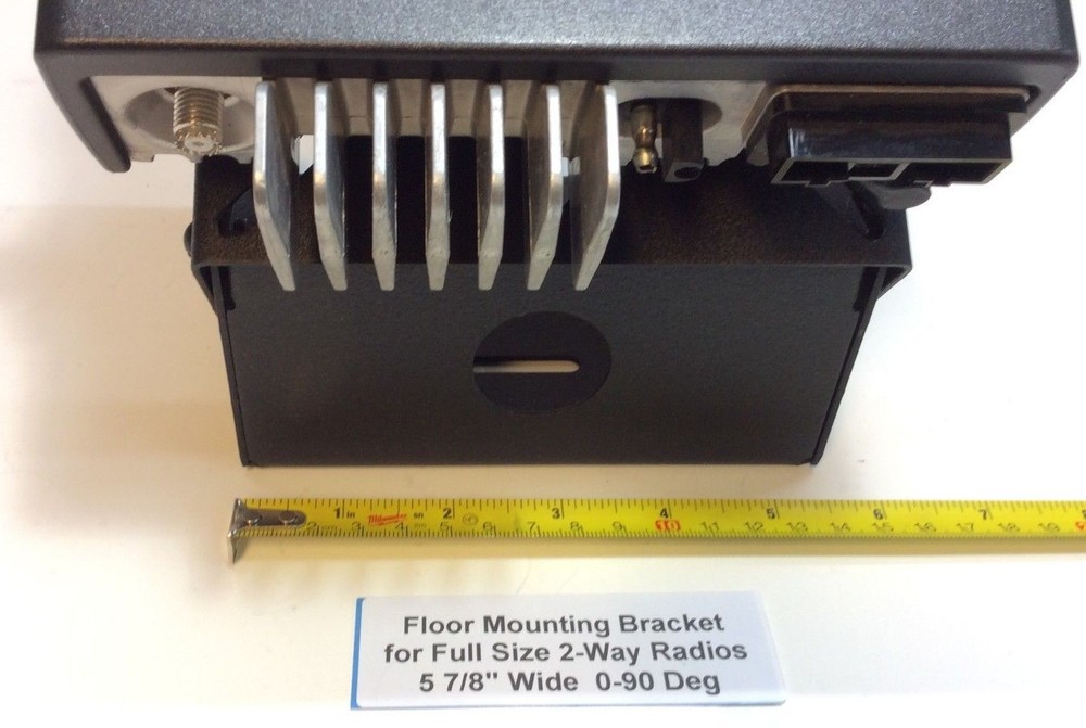 2-Way Radio Floor Mounting Bracket - Large size Universal Hole Pattern