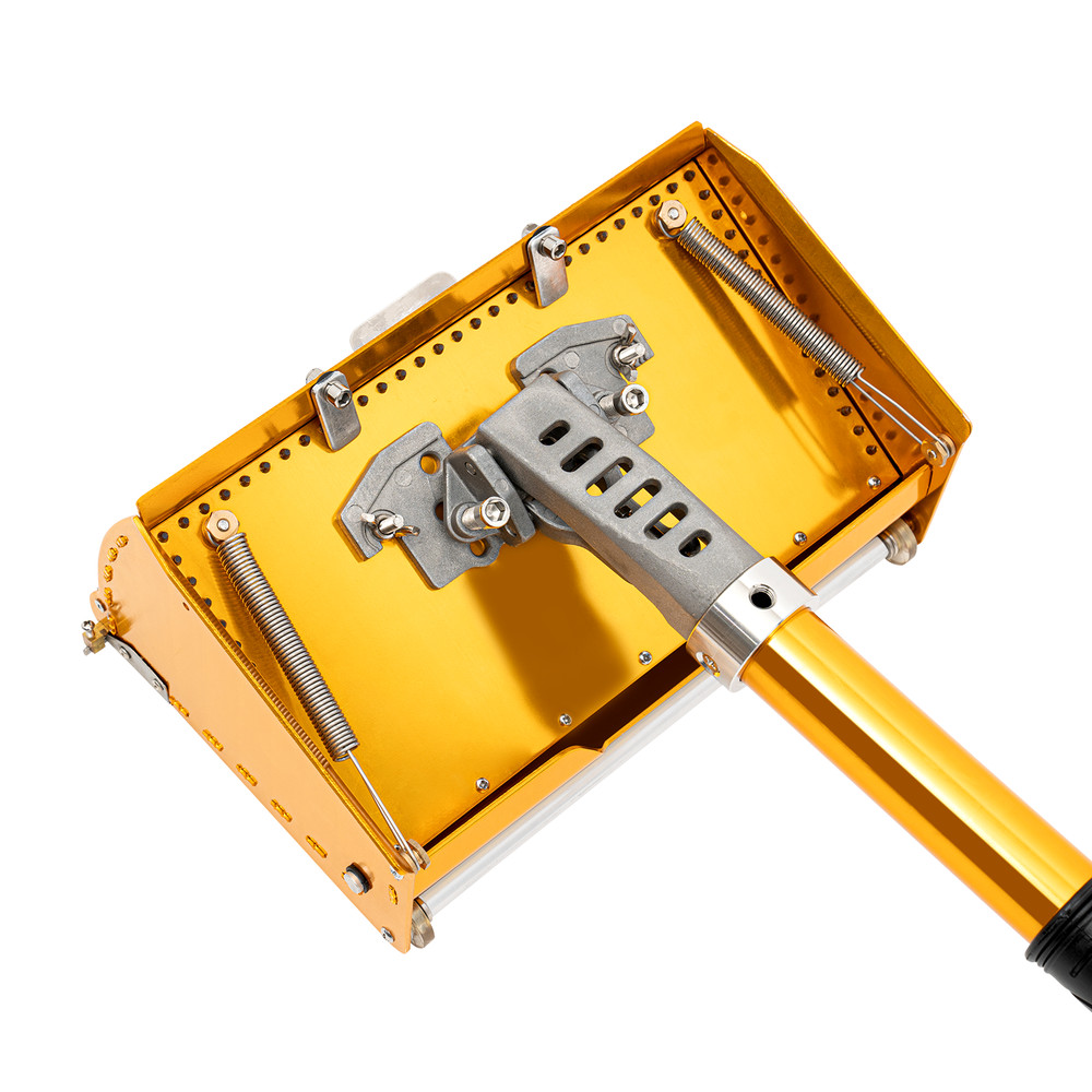 10" Drywall Flat Finishing Box & 40''-64'' Telescopic Box Handle 120° Adjustable