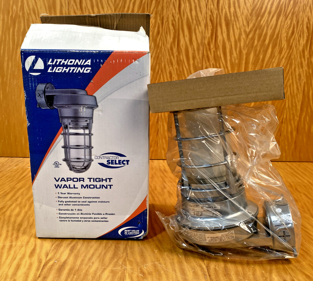 Lithonia Lighting Incandescent Utility Vapor Tight Wall Lantern Sconce VW42LM6