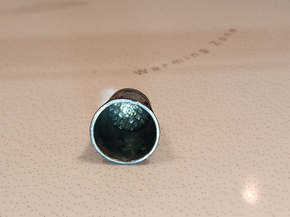 Sterling Silver Thimble With Vine Design .05 Ounce