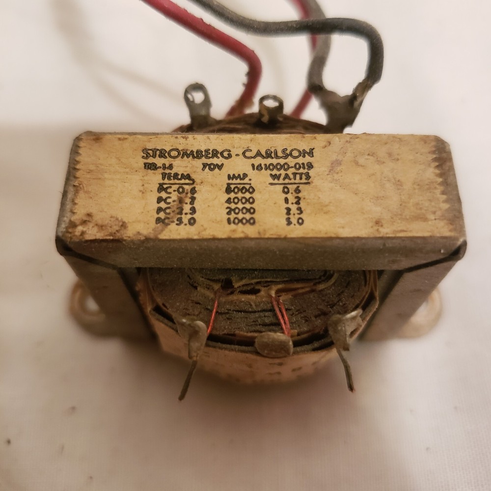 Stromberg Carlson 70v Transformer Audio Speaker