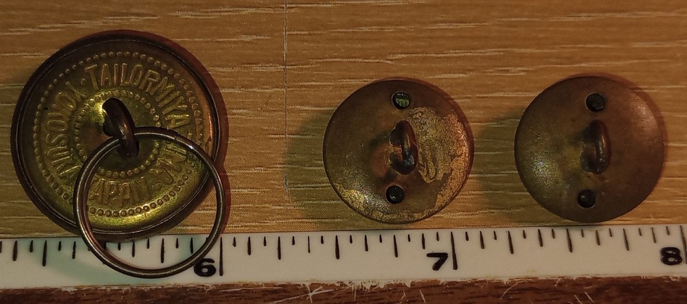 Post WW2 US Navy buttons Japanese made