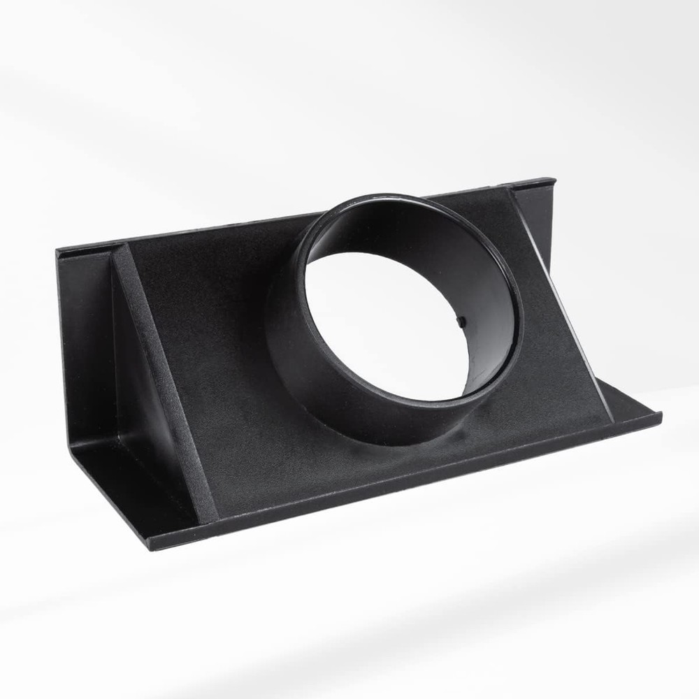 Versatile Router Dust Port 2.5 ID | 6.5 Inch ABS Adapter for Workshop Efficiency