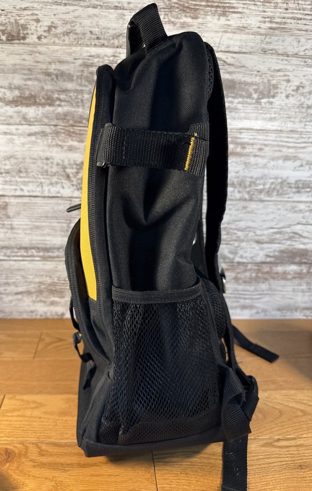 Bostitch Tool Storage Backpack Tote Bag Mechanic Construction Black & Yellow