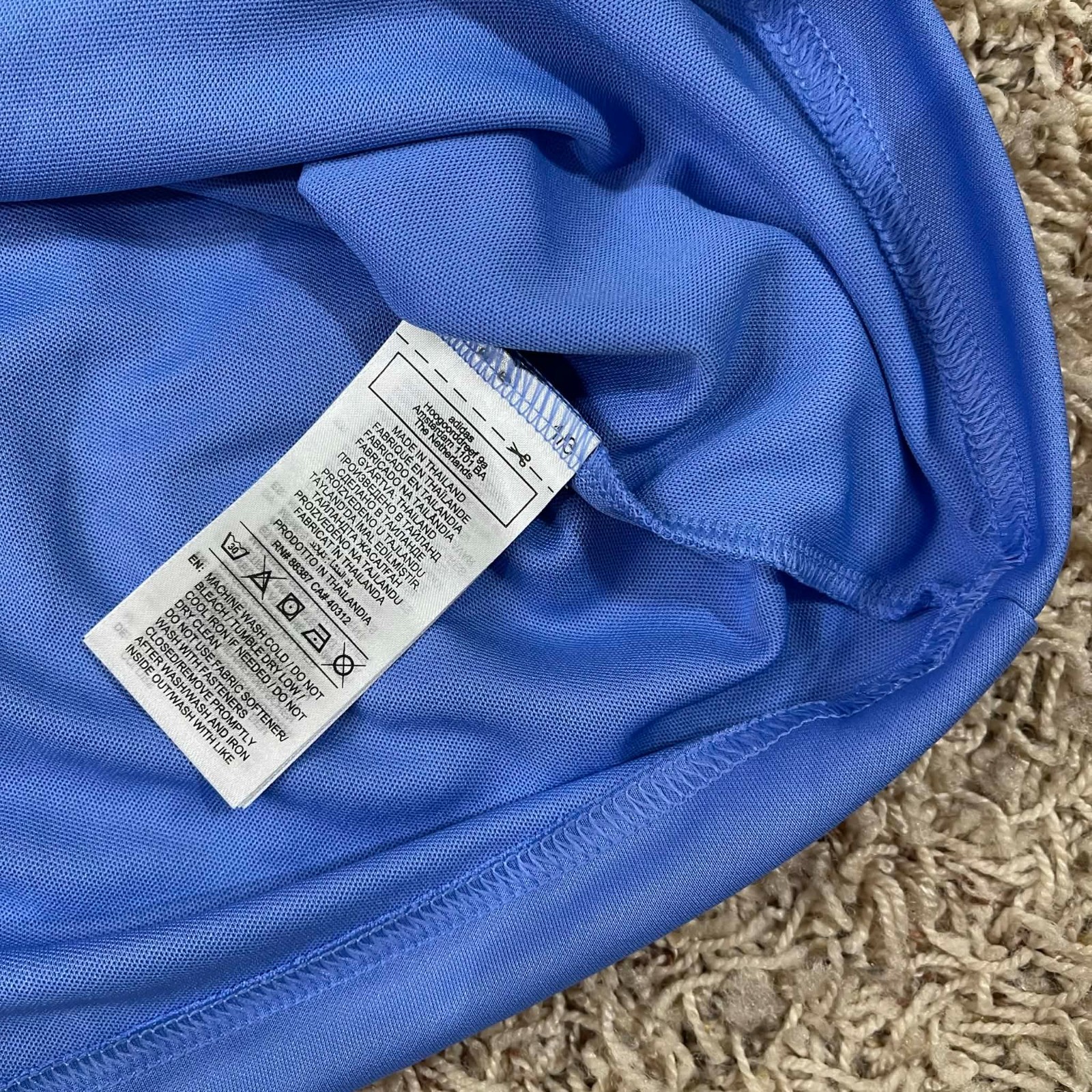 Adidas Men's Golf Performance Soft Polo Shirt Blue, Size Large (New)