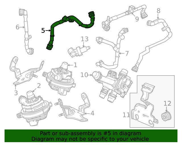 Genuine GM Outlet Hose 85510831