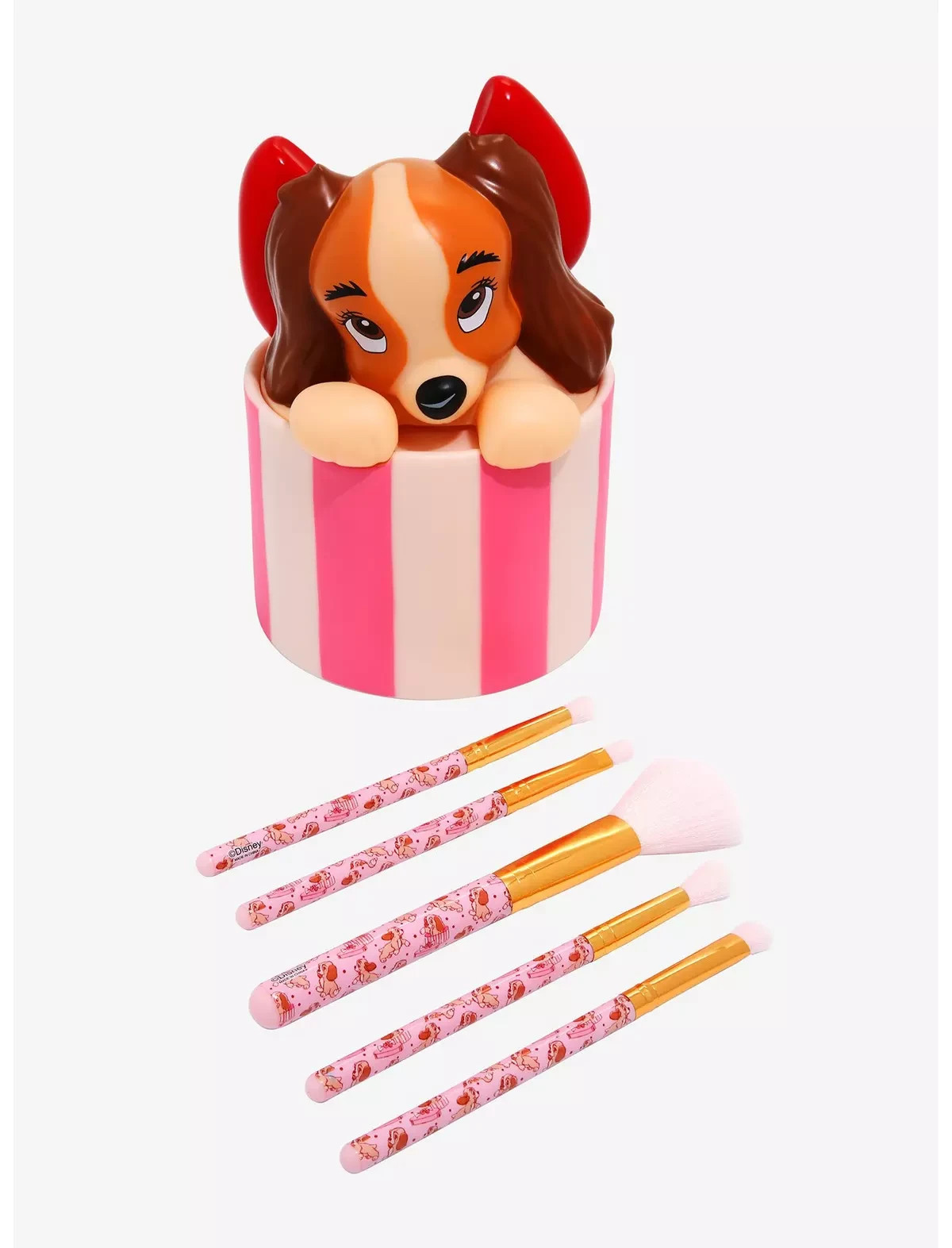 Loungefly Disney Lady and the Tramp Makeup Brush Set - BoxLunch Exclusive