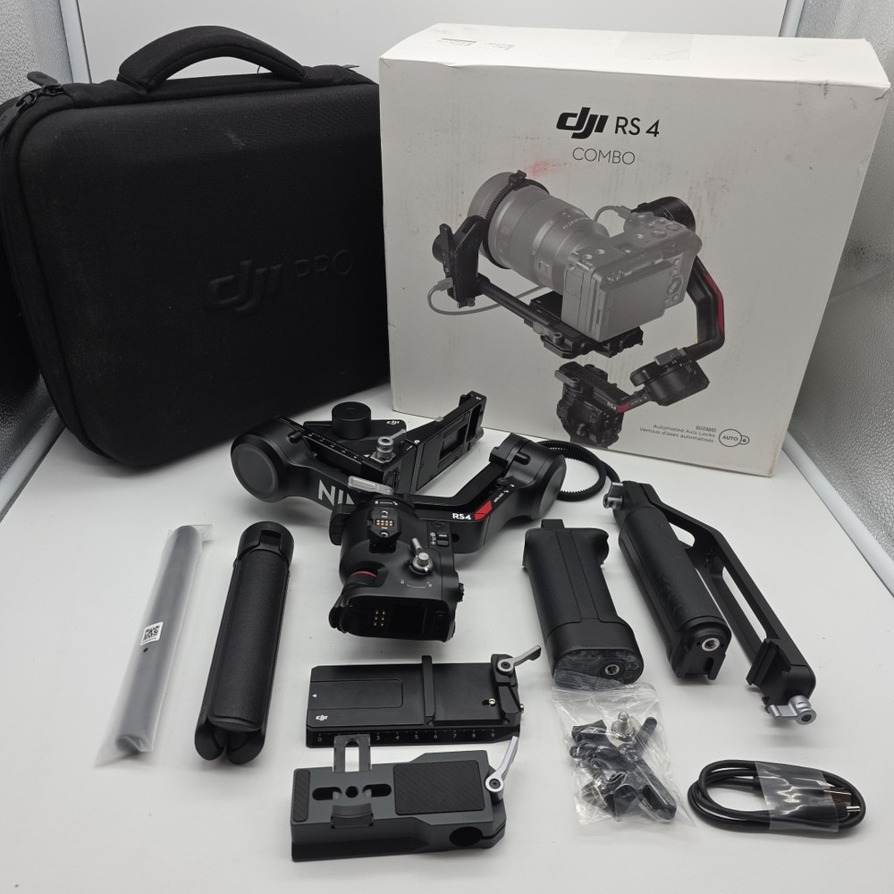 DJI RS 4 Combo 3-Axis Gimbal Stabilizer for Cameras - Black