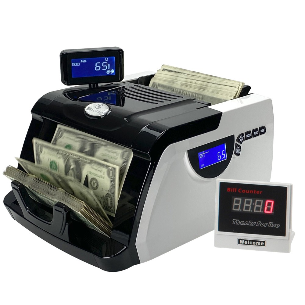 Money Counter Machine UV/MG Counterfeit Bill Detector