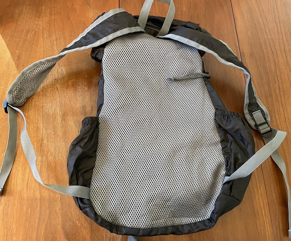 ALASKA SUMMIT Lightweight Travel Emergency Backpack Pockets Black Packable 8oz