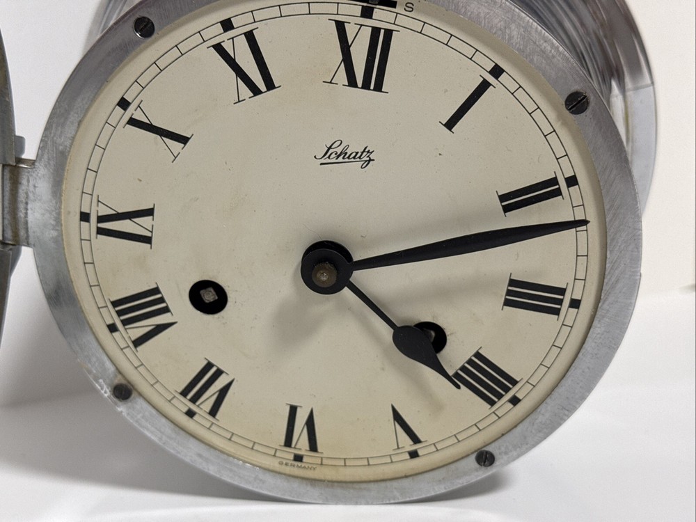 Schatz Mariner Ship Clock German/Vintage /Untested / For Repair/Read