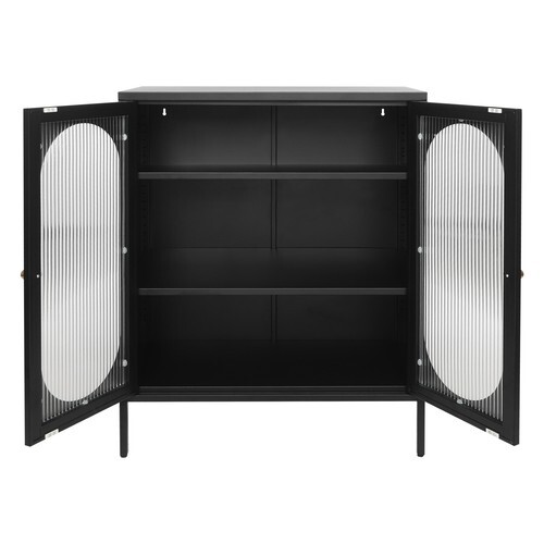 40" Kitchen Pantry Storage Box 3 Tiers Adjustable Tier Spacing Accent Cabinet