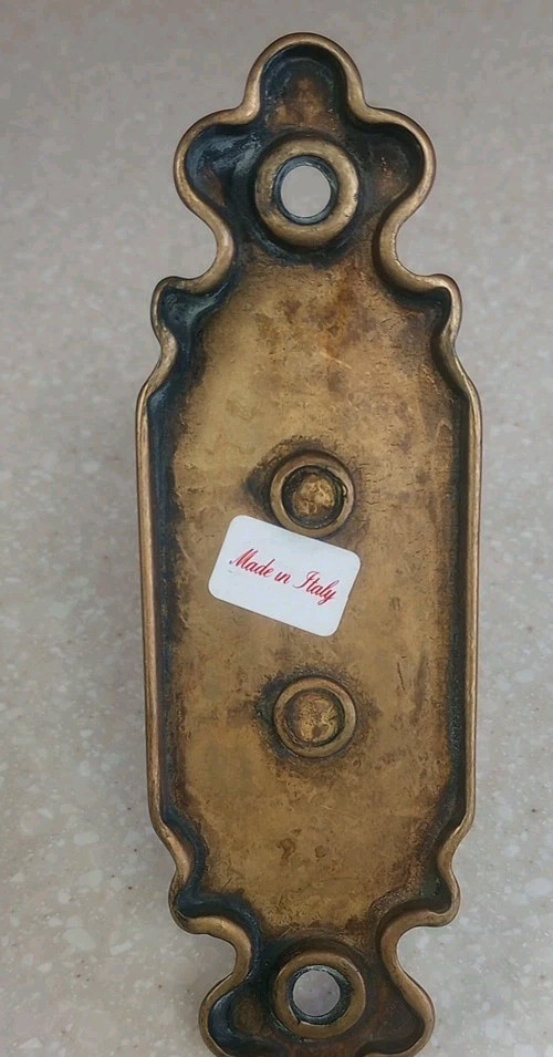 Vintage Brass & Wood Toilet Paper Holder Vintage Made In Italy Brass TP Holder