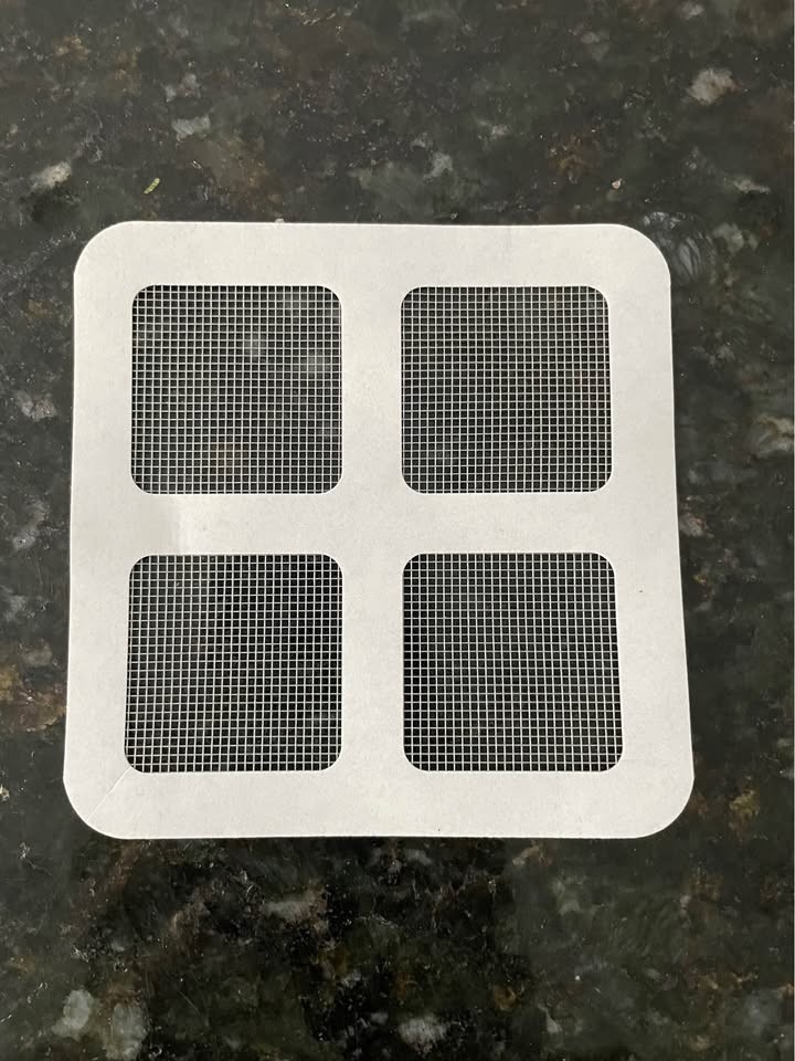 10 Wire Mesh Screen Patches / Shower Drain Filters