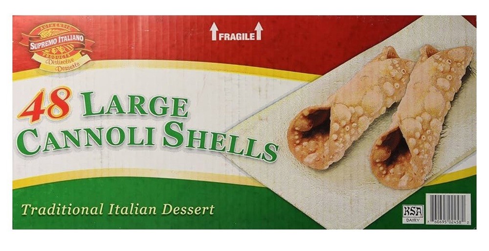 Supremo Italiano: Large Cannoli Shells 48 Ct