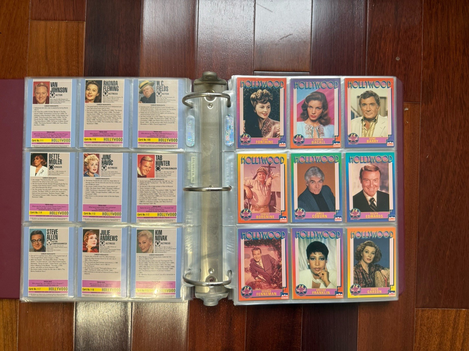 1991 Hollywood Starline 200+ Cards & Binder