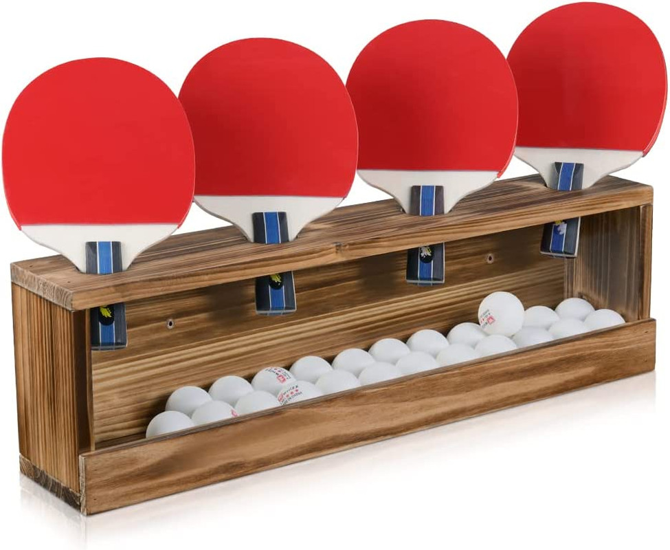 Ping Pong Paddle Storage Rack - Table Tennis Racket Display Wall Mounted Holder