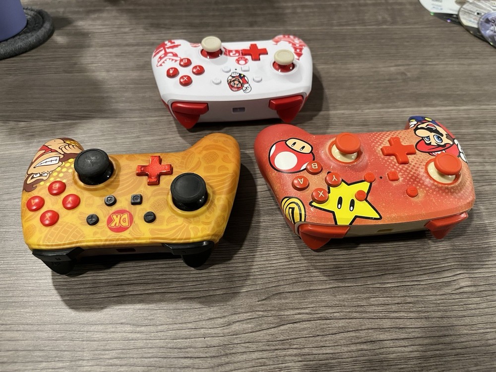 Lot of 3 PowerA Assorted Enhanced Wired Controller for Nintendo Switch