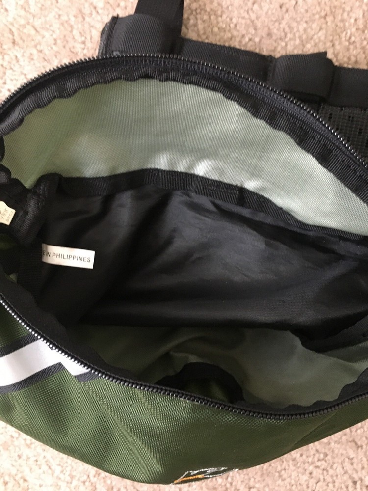 Olly Dog Saddlebag Green Nylon Adjustable Hiking Pack