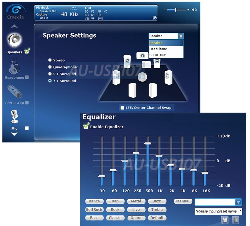 USB 5.1 Channel Surround Sound Adapter With Volume Control Optical Audio Input