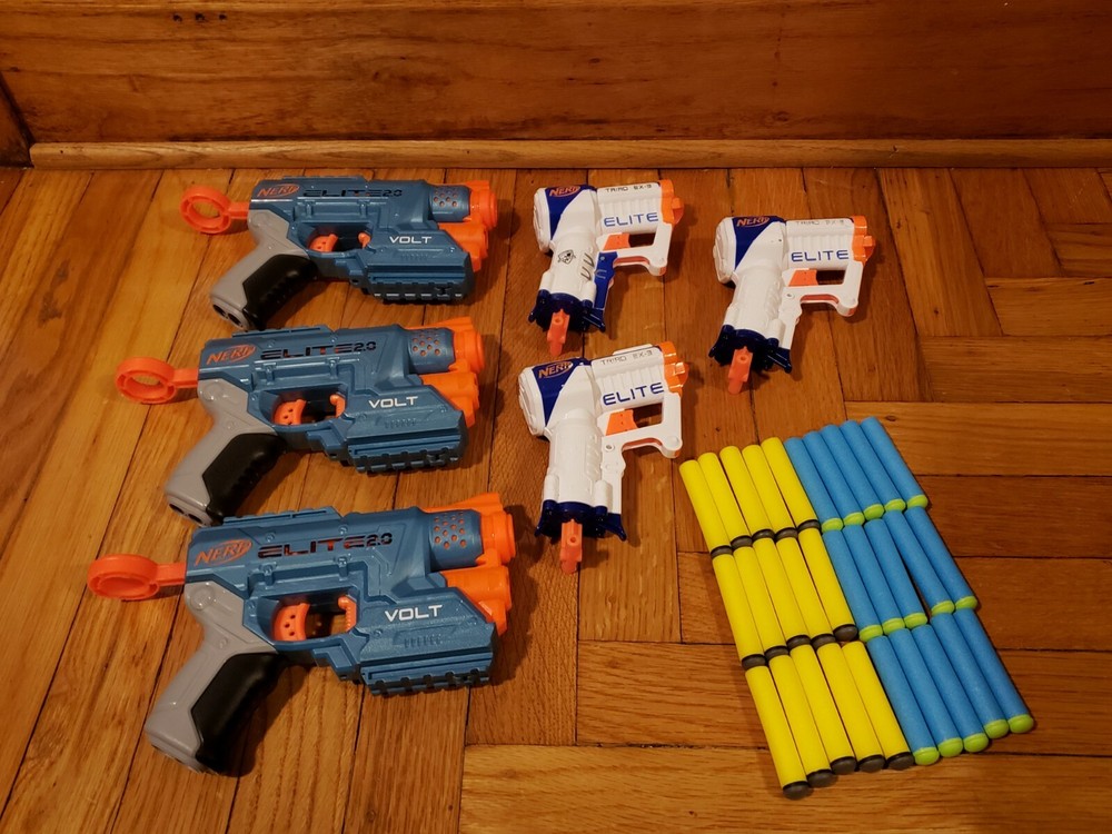 Nerf Elite Mini Party Pack Volt and  Triad Blasters