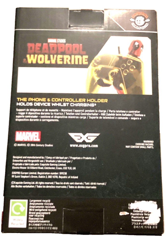 Deadpool Wolverine Phone & Controller Holder New in Box—#149