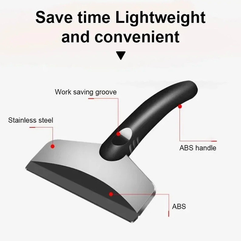 2 pcs Car Snow Shovel Ice Scraper Tool Windshield Defrost Cleaner Auto Accessory