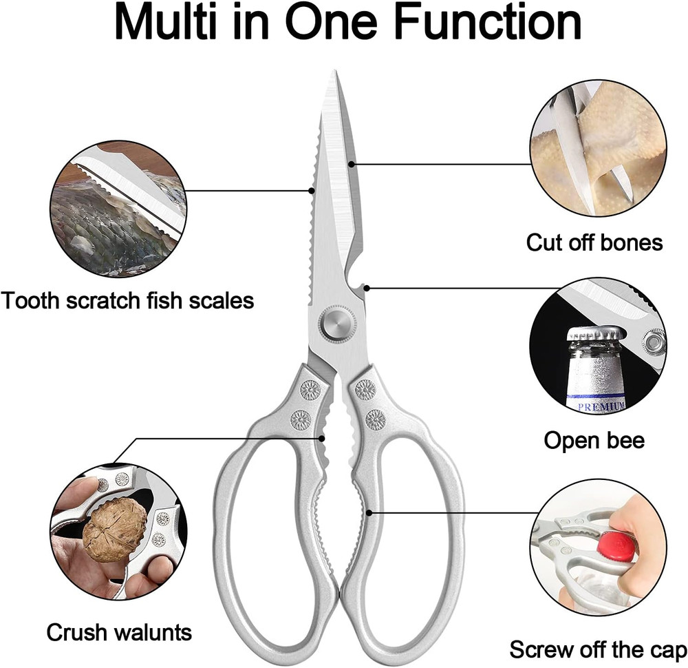 Kitchen Scissors, Multi-Purpose Kitchen Shears, Heavy Duty Dishwasher Safe Food