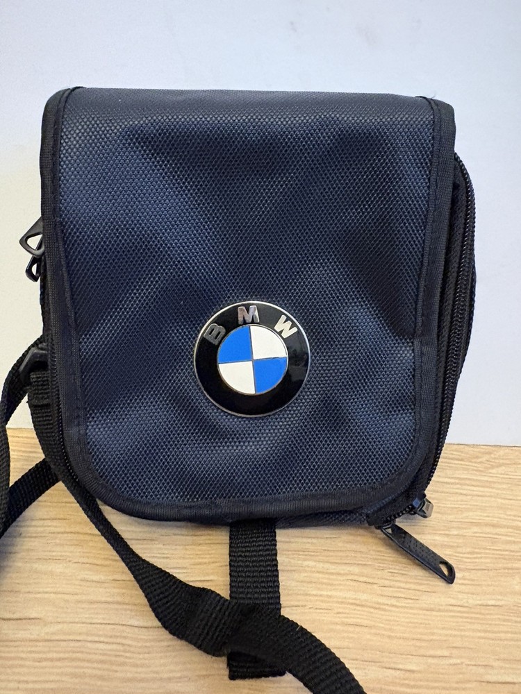 BMW logo Shoulder Bag / multi pocket.adjustable strap.