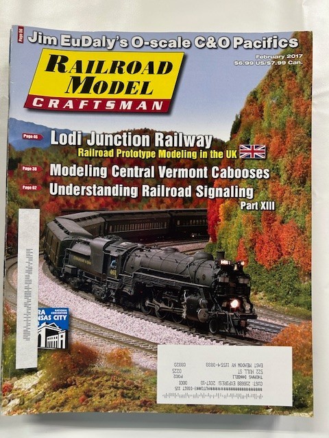 Railroad Model Craftman Magazine 2017