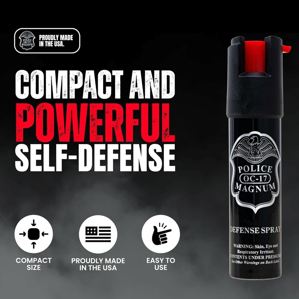 Compact Pepper Spray Self Defense- Tactical Maximum Heat Strength OC- Small D...