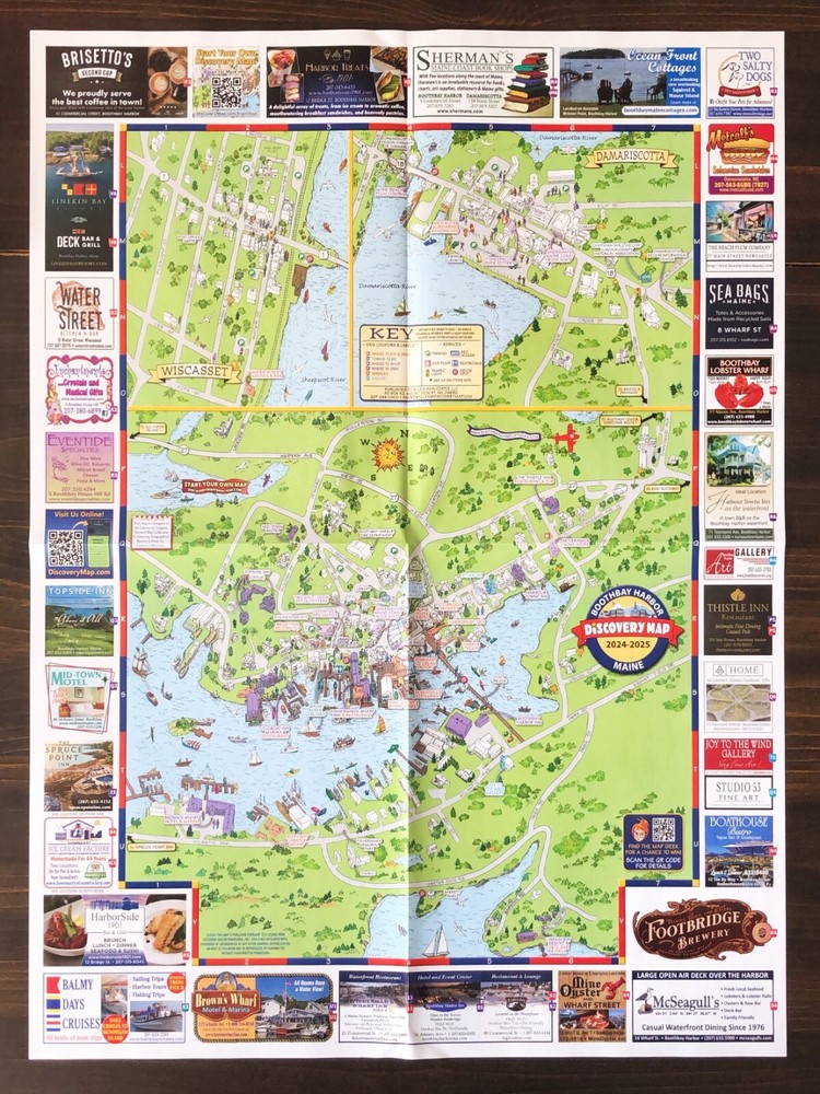 Boothbay Harbor Maine Discovery Map (2024)