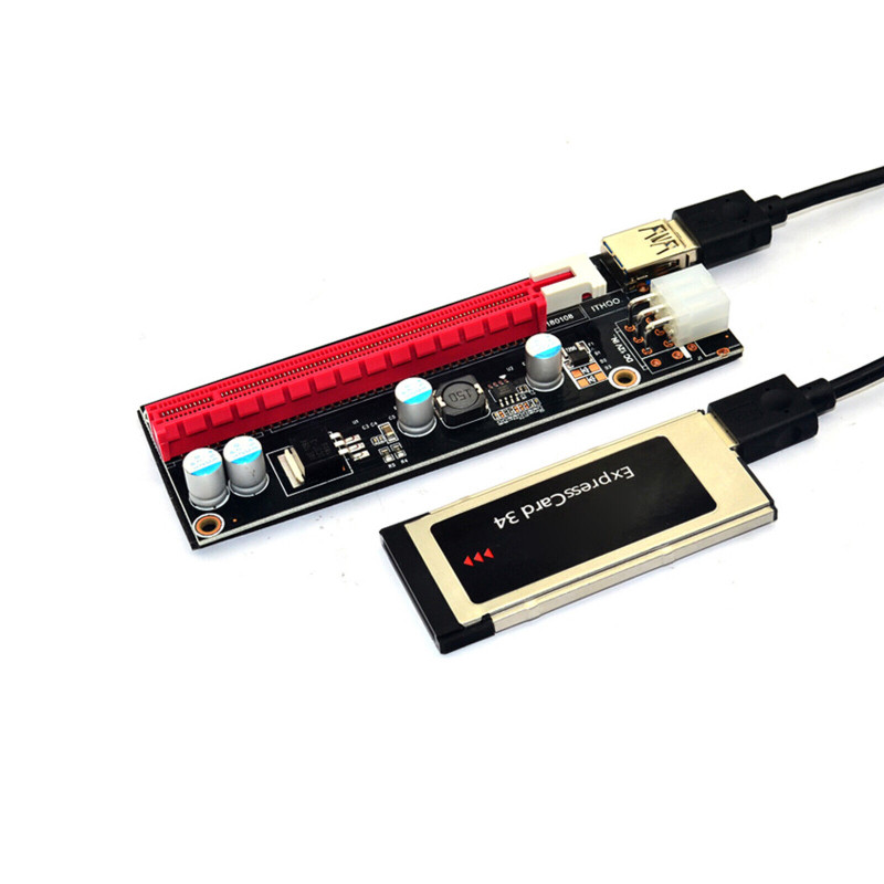 Expresscard Express Card 34mm to PCI-E 16X Riser for Laptop External GPU Card