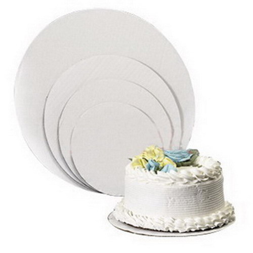 Vineland Packaging Single Wall Circular Cake Board White 10" dia| 250/Case
