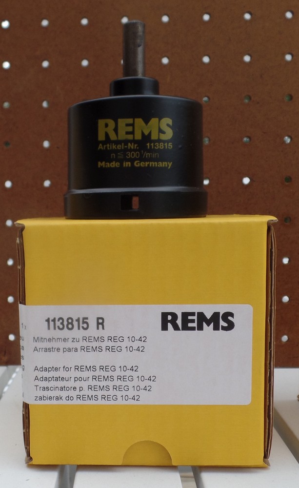 4 Industrial Pipe Deburring / Reaming tools with drill adapters 10-42mm REMS