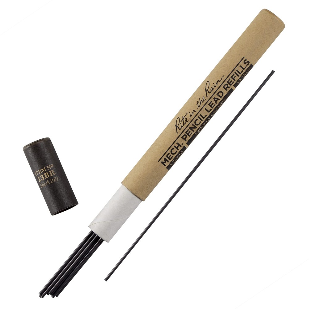 Weatherproof Black 1.3mm Lead Refill (No. 13BR)