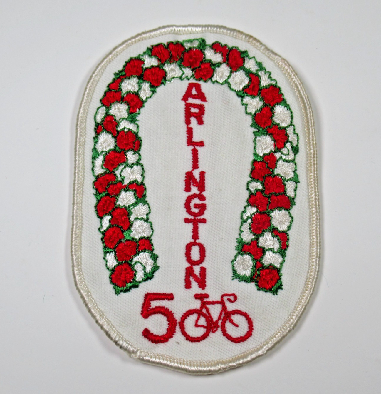 Arlington 5 Furlongs cycling patch vintage embroidered bicycle club sew on