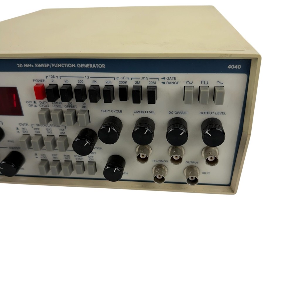 BK Precision 4040 20MHz Sweep Function Generator Frequency Counter 120V FM AM