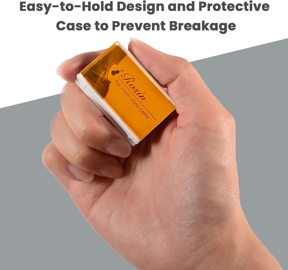 Violin Rosin 6 Pack - Professional Low Dust Formula for Superior Performance