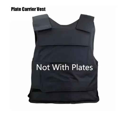 Body Bulletproof Vest Front Back Plates Armor Tactical Jacket Guard Security Kit