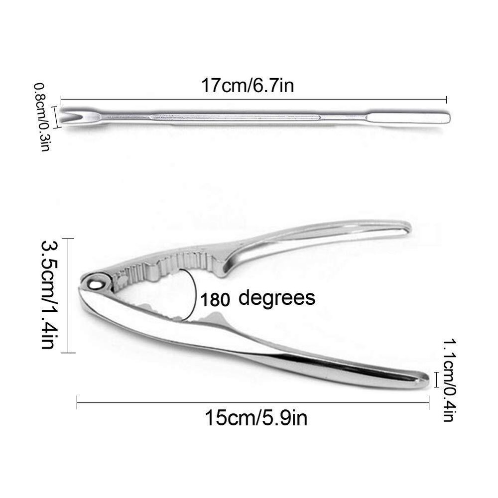 12 Pack Seafood Tools Set Nut Crackers for Crabs Lobsters Leg Crackers