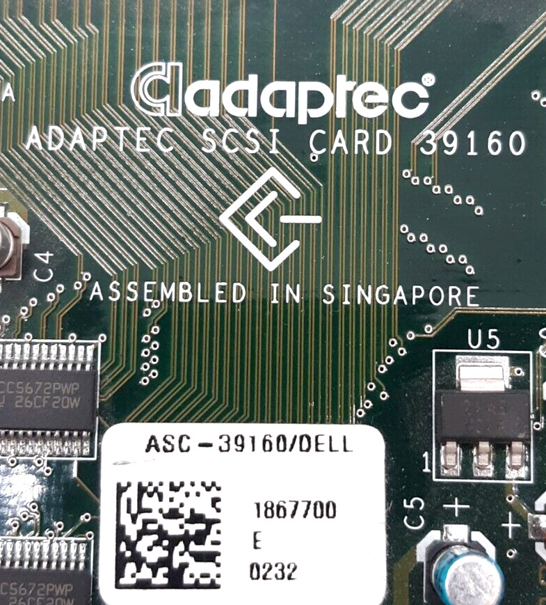 Adaptec 39160 SCSI Card / ASC-39160/DELL
