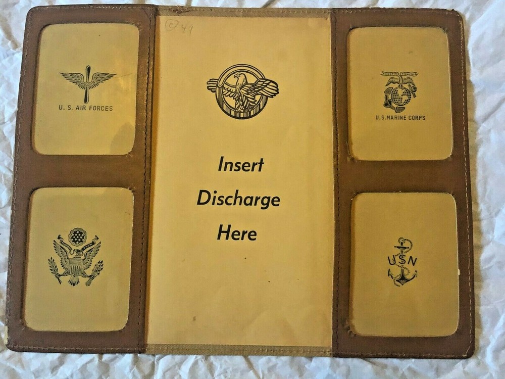 Rare! WW2 U.S. Army Soldiers Unused "My Honorable Discharge" Frame / Holder