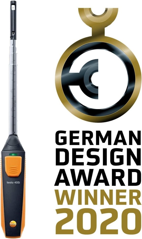 Handheld Anemometer for Air Velocity and Temperature with Telescopic Shaft